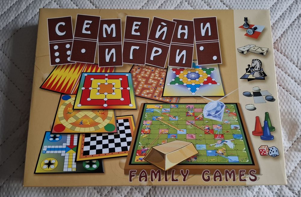 Семейни игри - нова занимателна настолна игра с 28 семейни игри