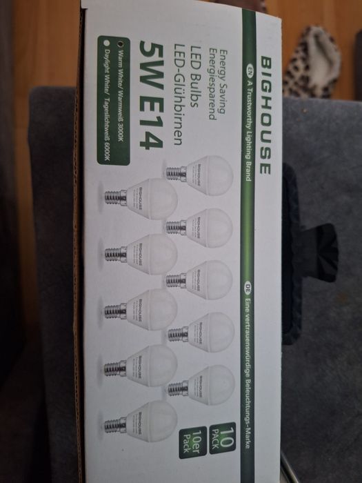 Becuri 5W E14 400LM 3000K AC220V-240V 50Hz