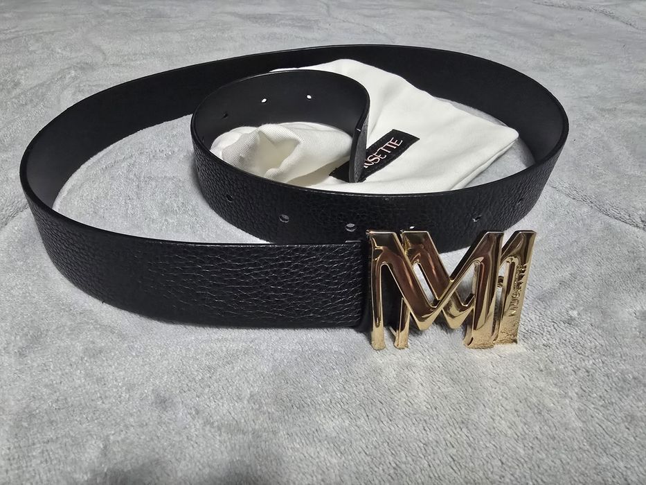 Черен кожен колан Musette