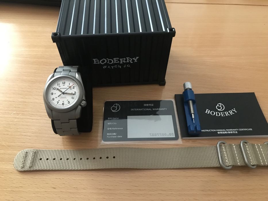 Boderry Voyager Automatic Full Titanium 100m , механизъм на Seiko NH35