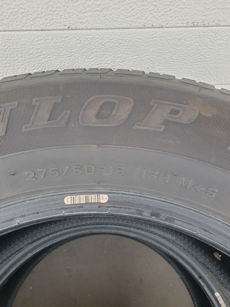 Всесезони гуми за Джип 2 броя DUNLOP AT23 275 60 R18 дот 4811