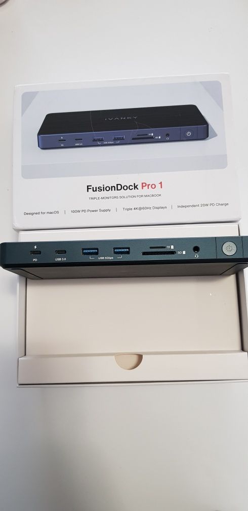 14-в-1 FusionDock Pro 1 за M1/ M2/ M3/M4 MacBook DisplayLink докинг.