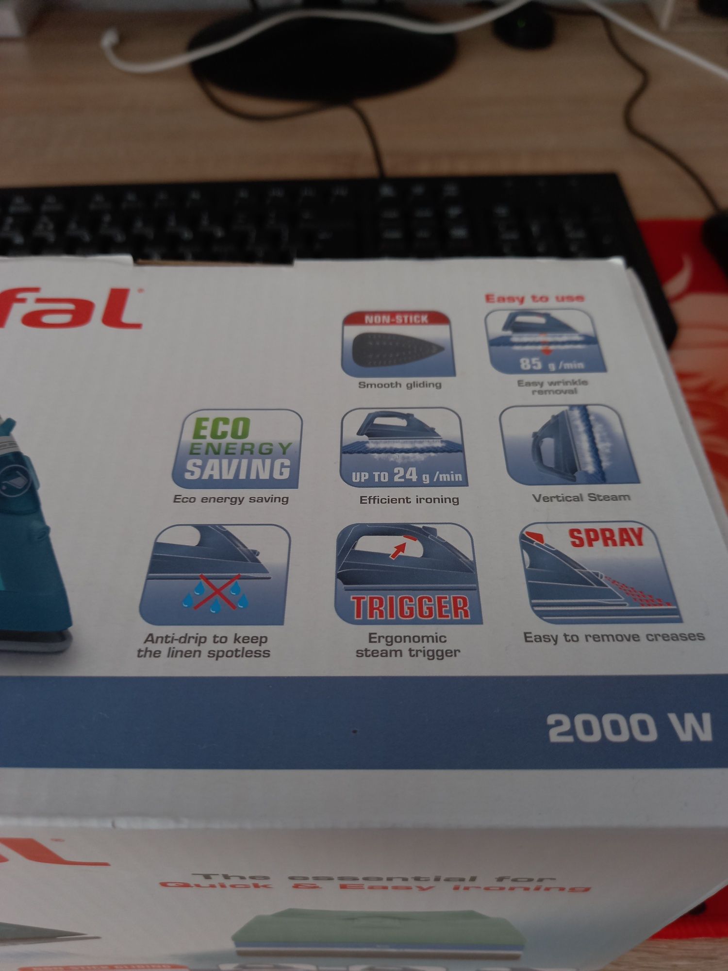 Fier de călcat Tefal Virtuo 2000 W nou