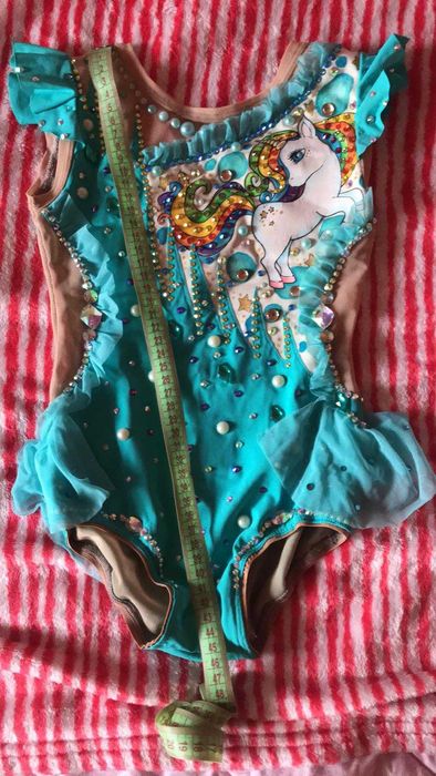 Трико за художествена гимнастика, деца. Размер 122 см.