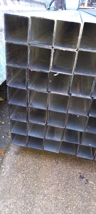 Черни профили 100х100, 6 метра дължина.