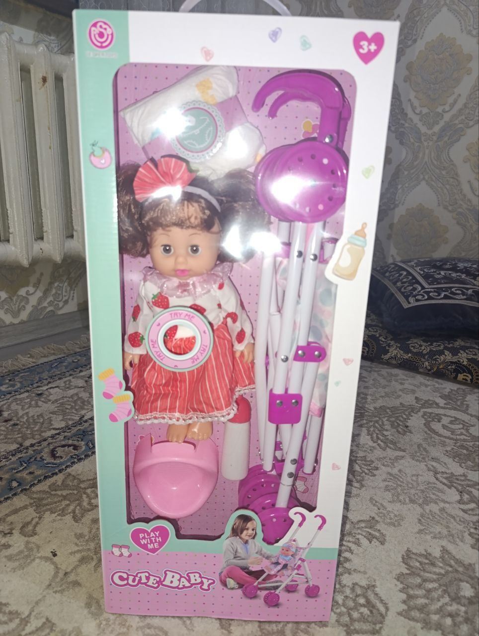 Кукла и коляска комплект