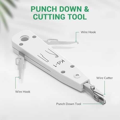 Нов Ethernet кримпващ инструмент с тестер кабели и аксесоари за ремонт