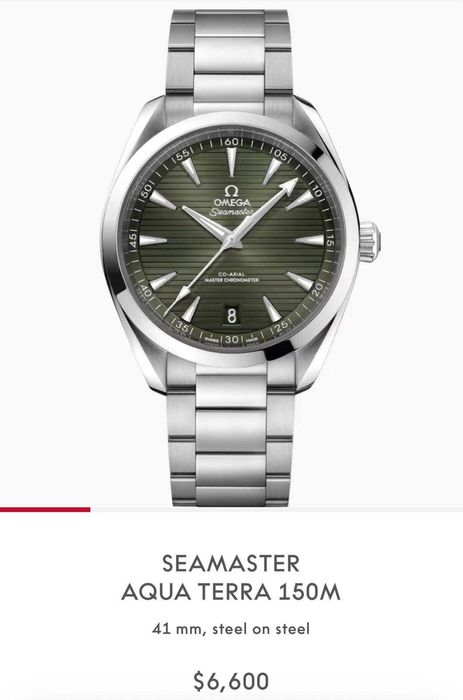 CEAS OMEGA SEAMASTER - Aqua Terra 150M - Cal. 8900 - 41mm - Green Dial