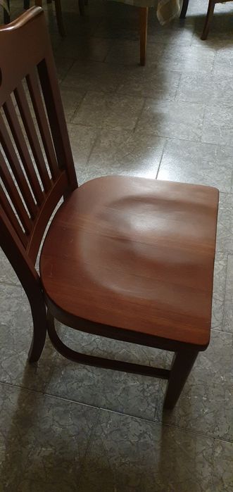 Комплект 6 броя столове масив дърво