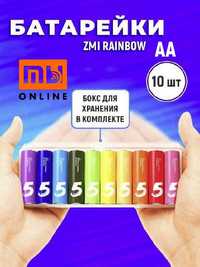 Батарейки пальчиковые, батарейка Xiaomi ZMI Rainbow ZI7 тип AA, 10 шт.