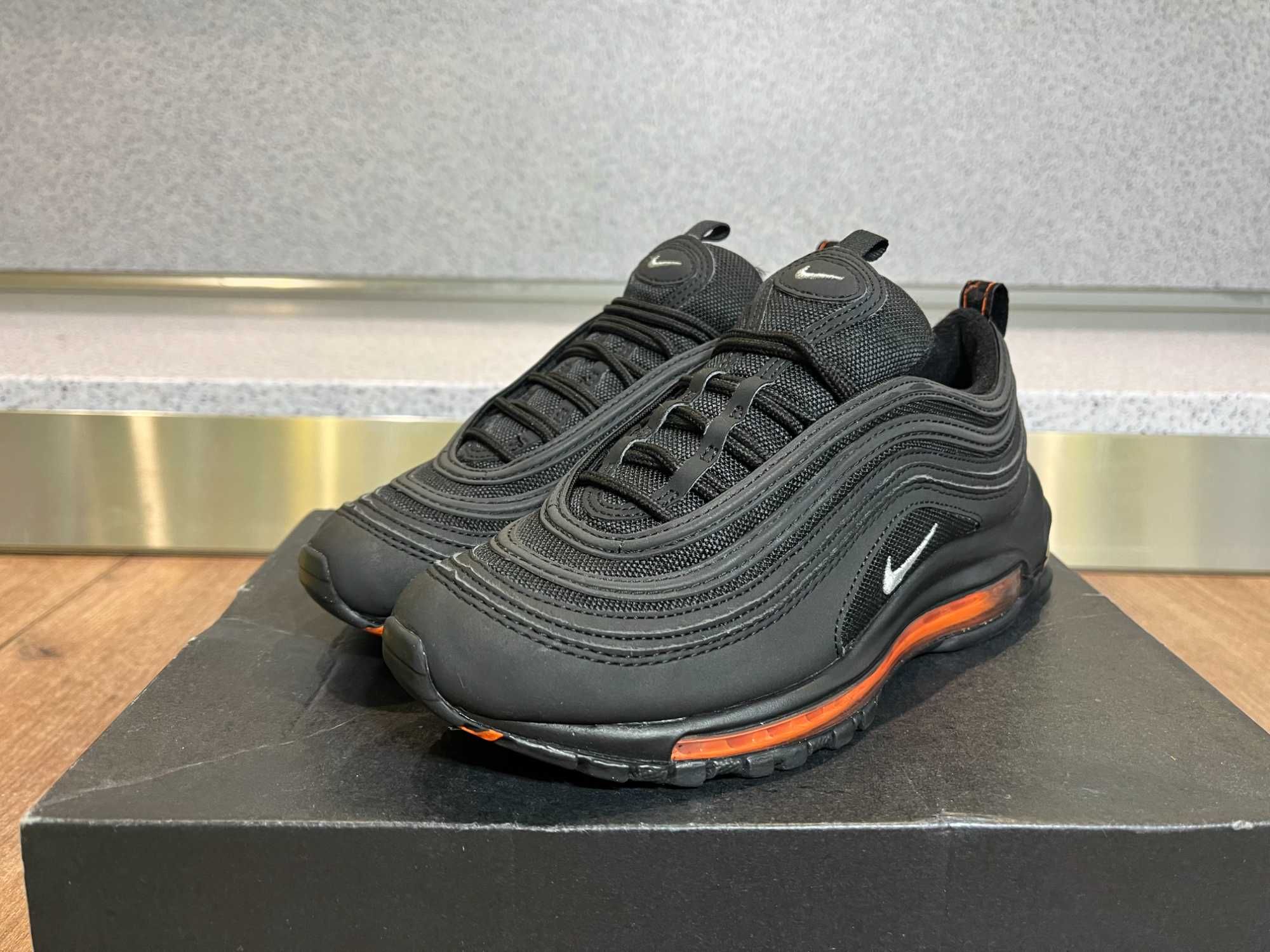 ОРИГИНАЛНИ *** Nike Air Max 97 GS 'Black Total Orange'