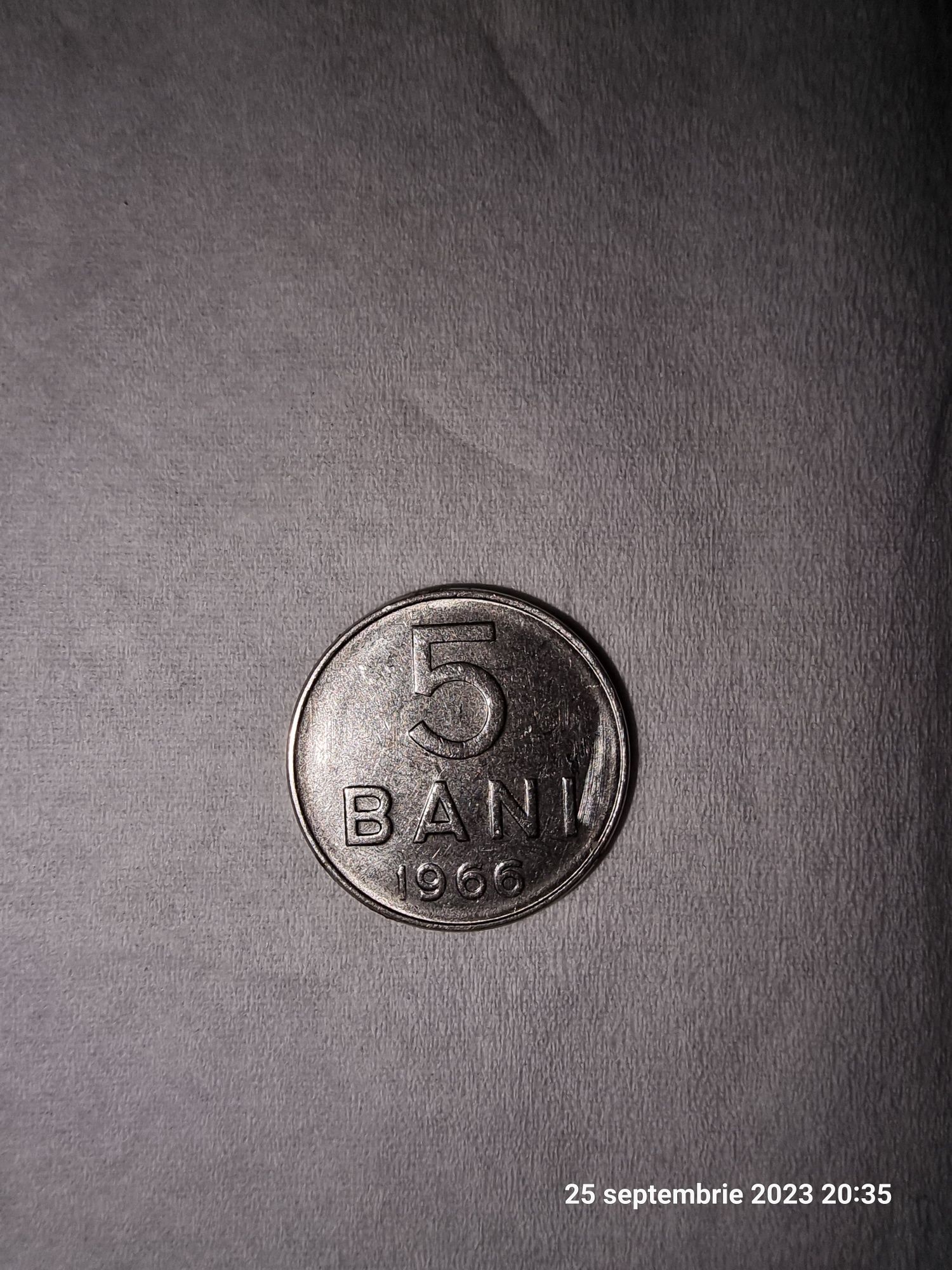 Moneda 5 bani 1966