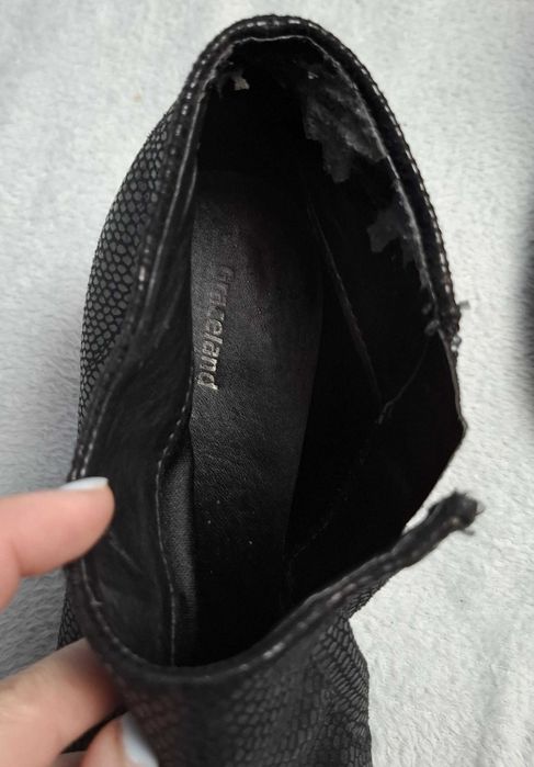 Ghete negre cu toc gros, 42, Graceland