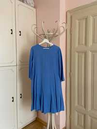 Синя рокля COS, размер 38, става и на 40