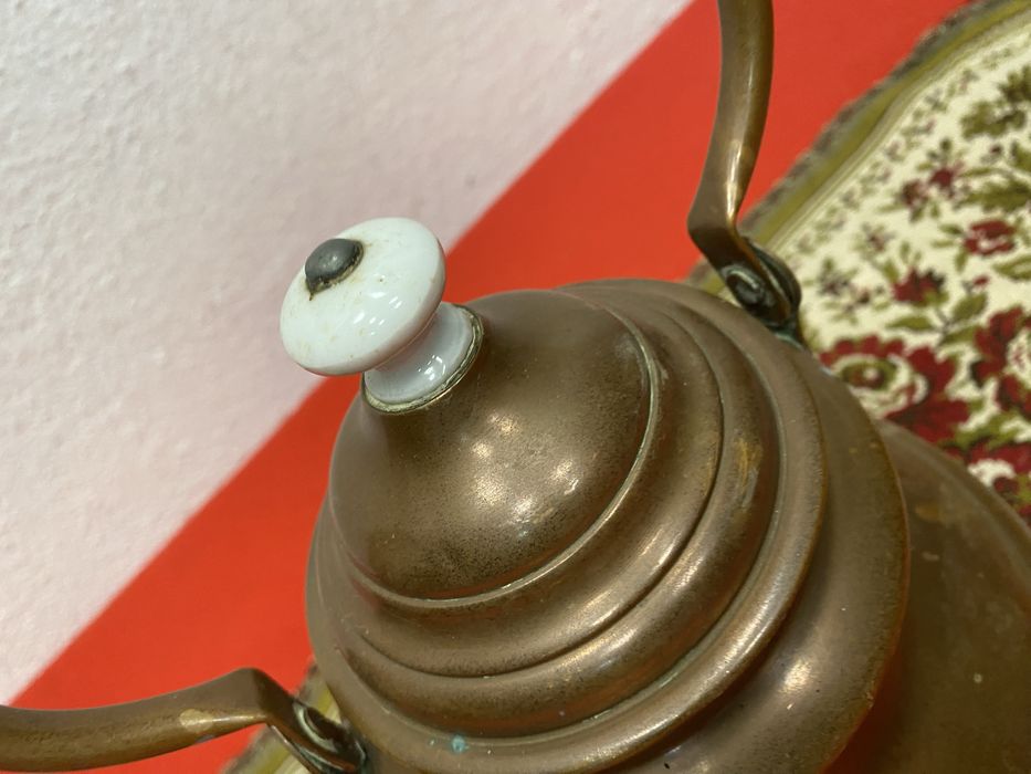 Френски меден чайник 30 см ръчна изработка 1950те години