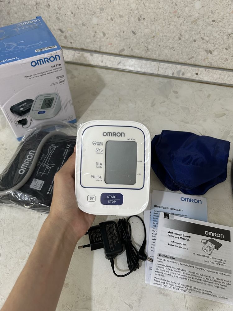Omron M2 Plus автоматты тонометрі (Жаңа, қорапта) Оригинал