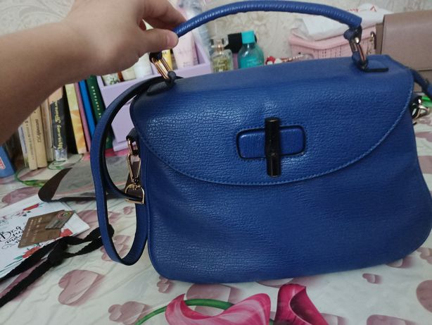 Женская сумка, синий.