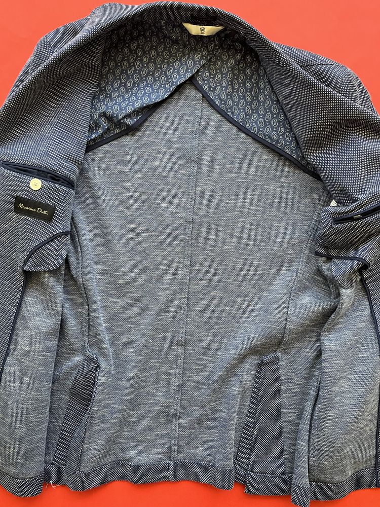 Massimo Dutti -Extrafine Cotton- Спортно сако размер М Slim / Оригинал