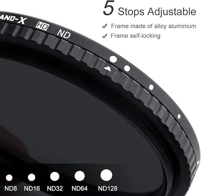 ND Фильтр K&F Concept 52mm ND8–ND128 Variable ND (3–7 стопов)