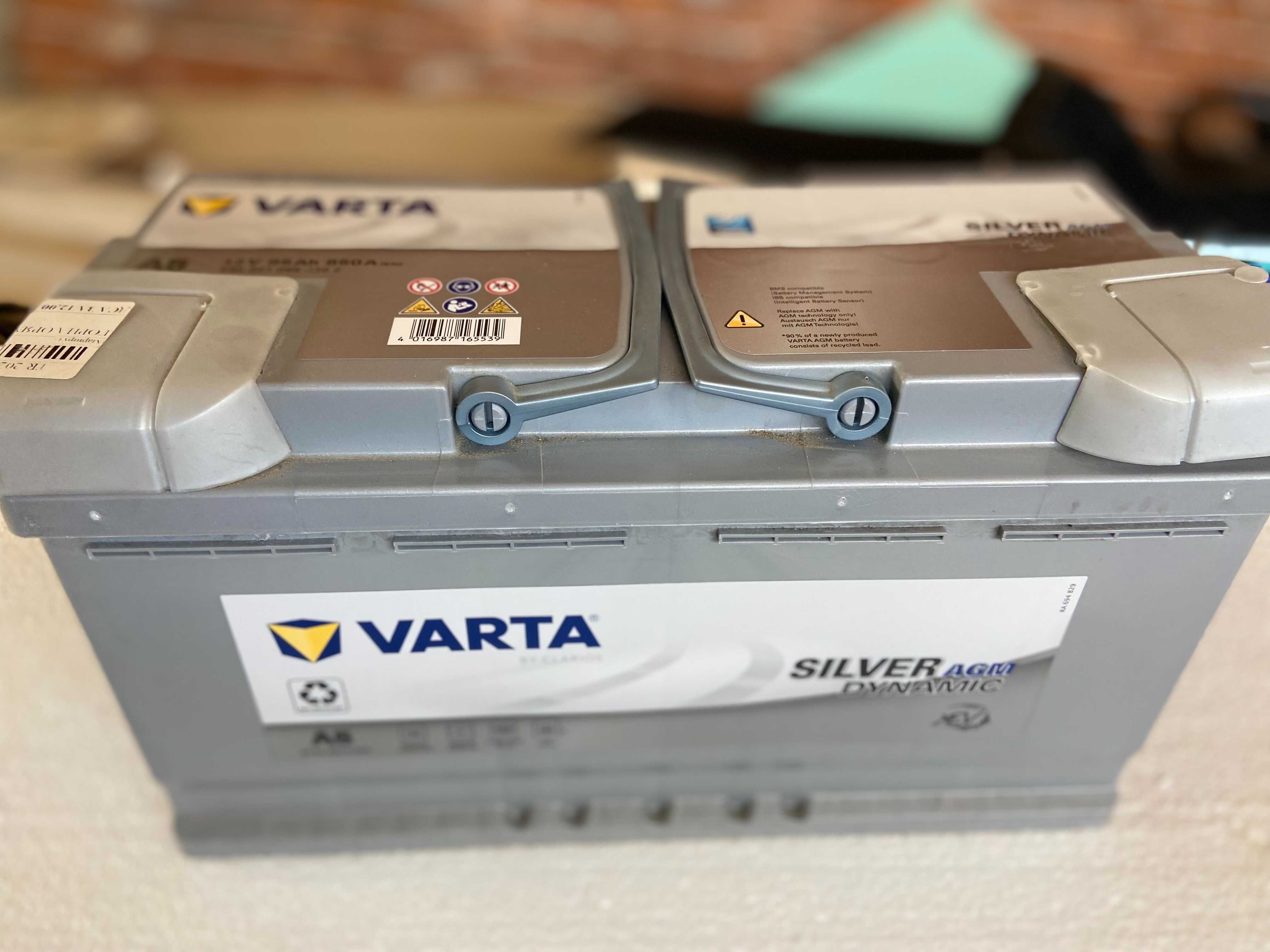 Акумулатор VARTA Silver Dynamic AGM 95Ah 850A. Чисто нов Гаранция 20м
