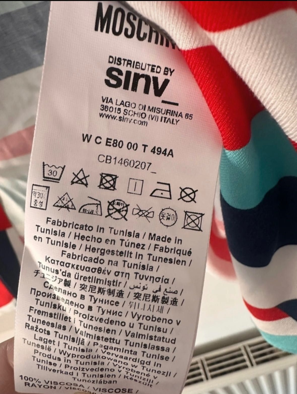 Camasa superba Moschino M noua cu eticheta