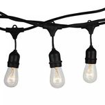 Кабел с Поредица Фасонки 15бр x E27 и Щепсел IP65 V-tac-Въже за Крушки