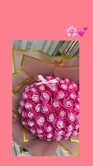 Flori din sapun,perfecte pentru orice situatie. 101 de trandafiri