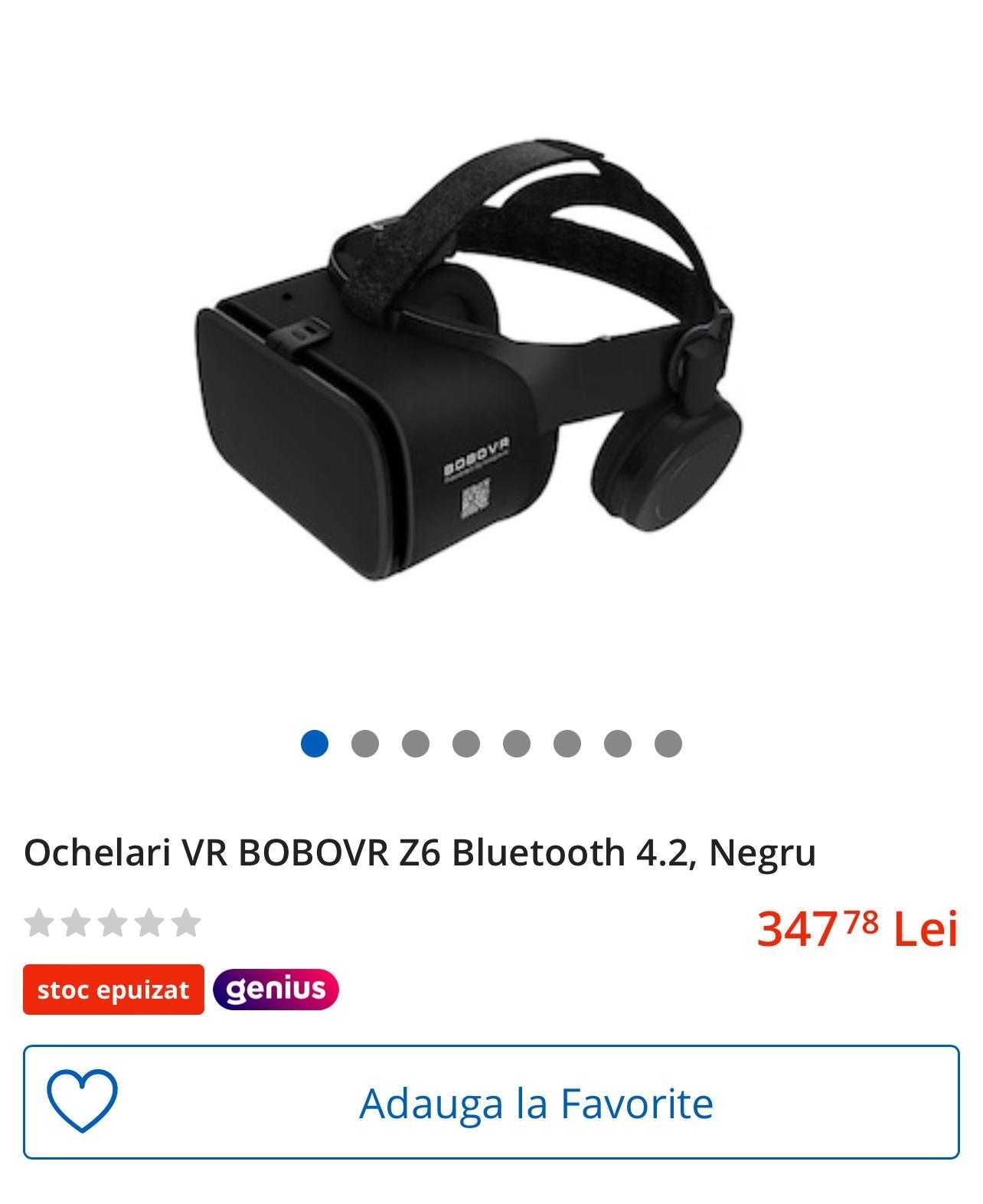 Cadou Ideal Casca VR BOBOVR z6 noua Black/White