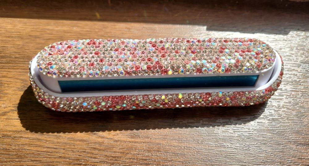 Set afisaj auto nr tel si suport ochelari soare cu cristale