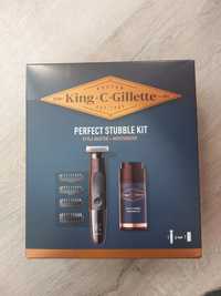 Комплект тример+крем Gillette King C Style Master
