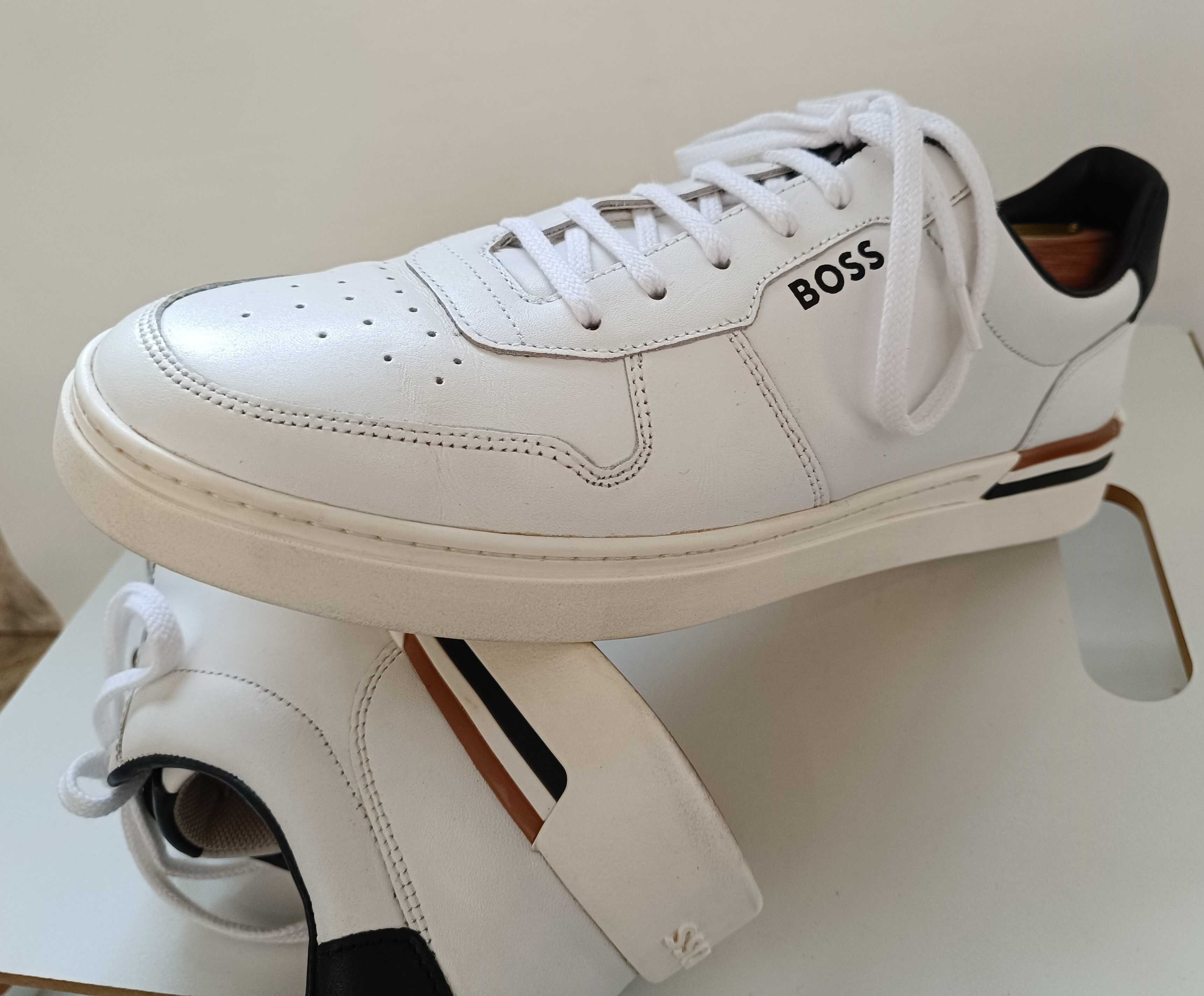 Pantofi sport casual 45 de lux Hugo Boss piele naturala moale