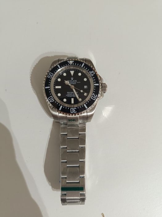 Ceas Rolex deapsea cadran negru otel 904.