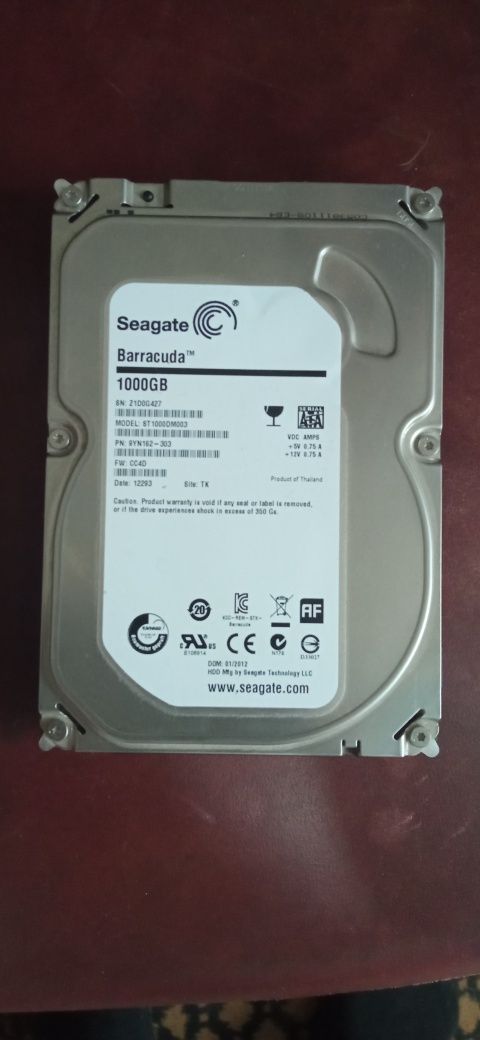 Продам HDD 1терабай