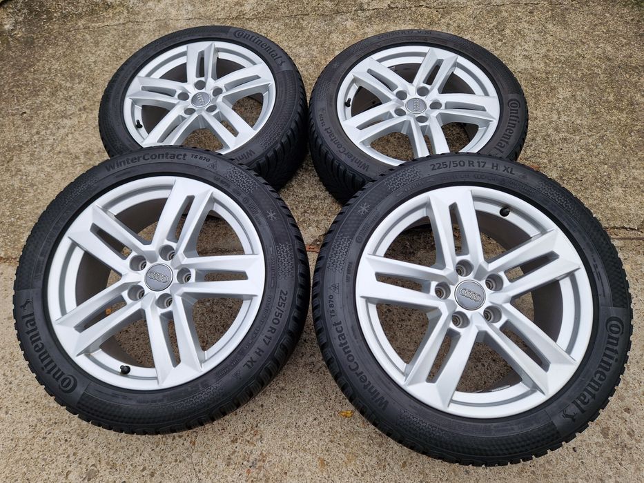 Jante 5x112 Audi A4 B9 anvelope iarna relativ Noi 225 50 17