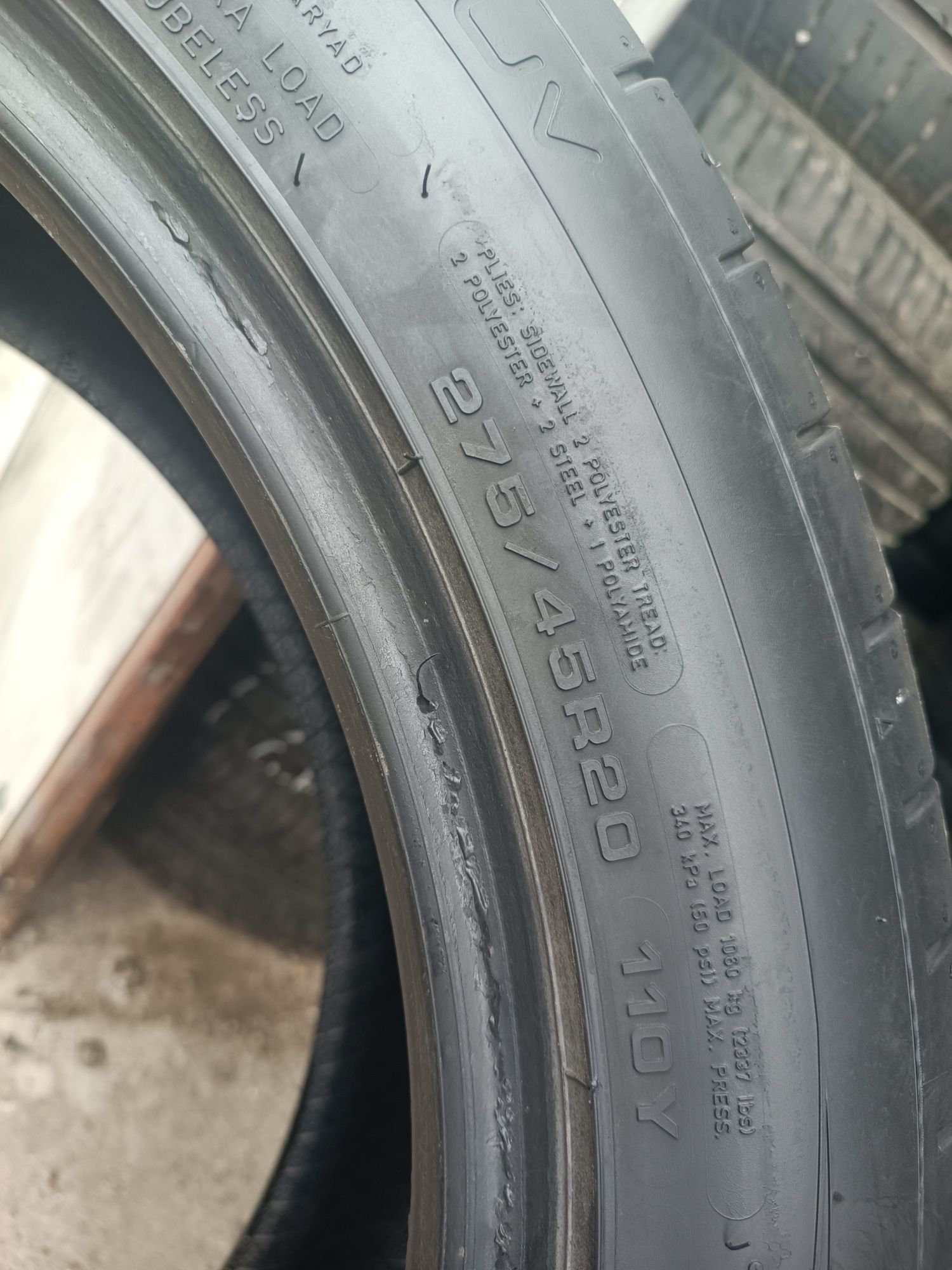 275/45/20 Dunlop Дот 1221