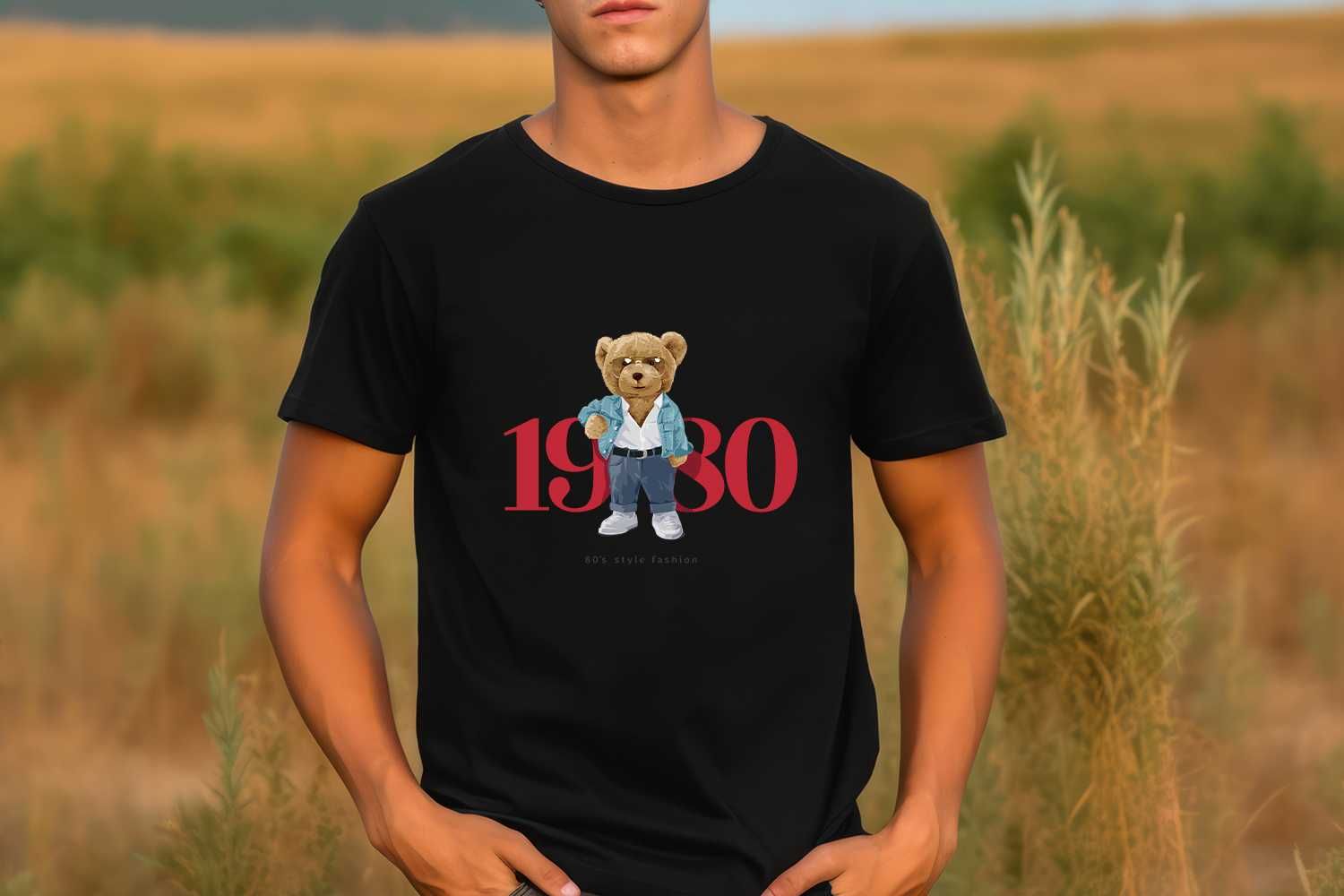 Мъжки тениски с Teddy Bear / Мечета. Размери от XXS до 5XL