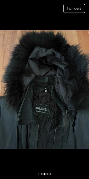 Geacă piele Orăștie marimea M-L