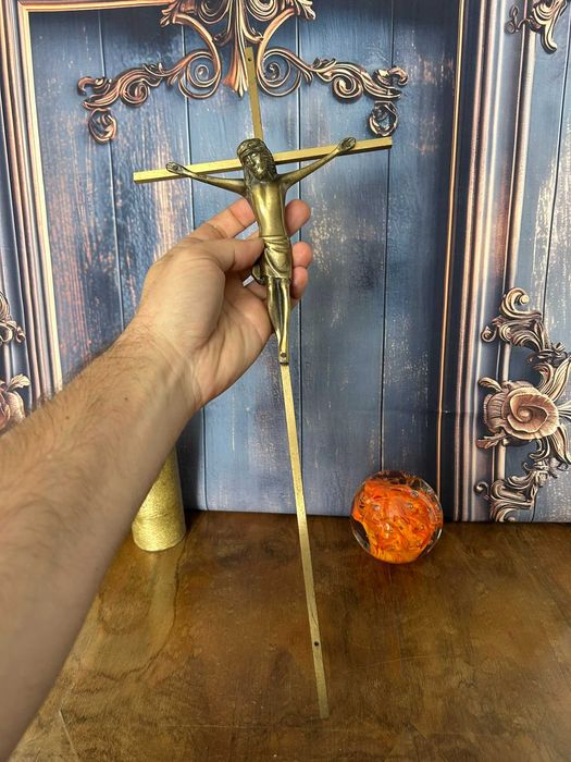 DN772 Superb crucifix de alama 430g 46x18cm