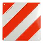 Placa reflectorizanta semnalizare gabarit depasit, din metal, Carpoint, 42,3 x 42,3 cm, Cargo