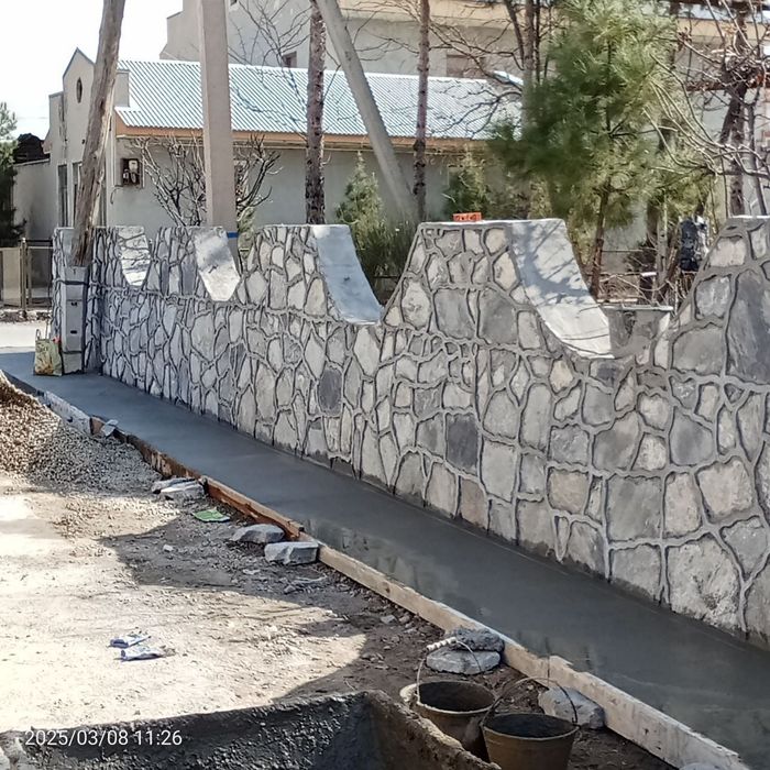 Тош гишт булок битон фундамент стяшка калодесц терамиз