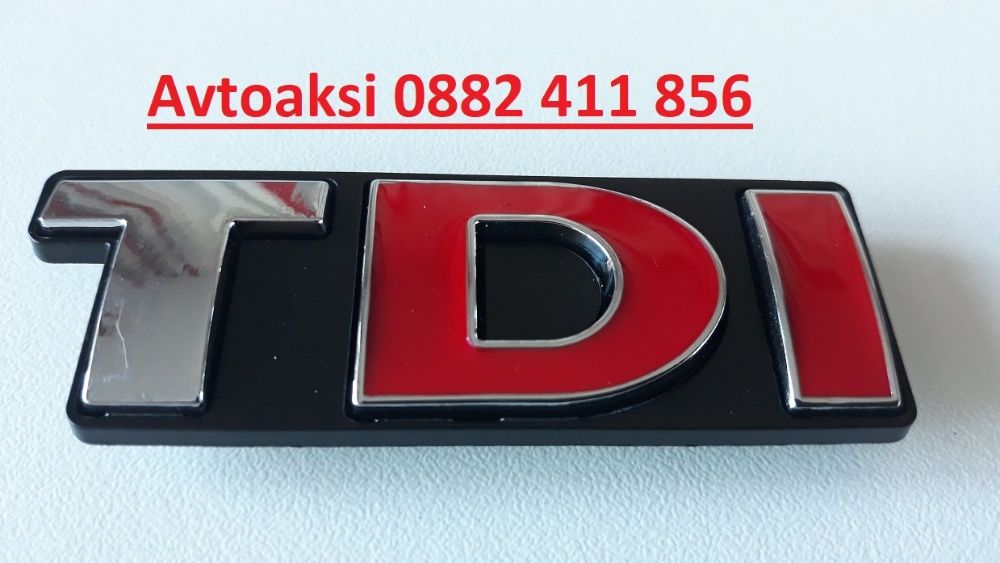 3D Метални емблеми TDI/ТДИ предна решетка