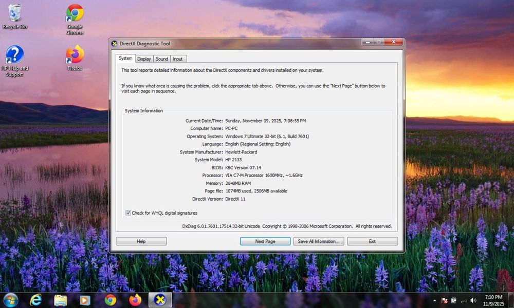 Vând laptop HP Mini 2133, stare bună și complet funcțional.