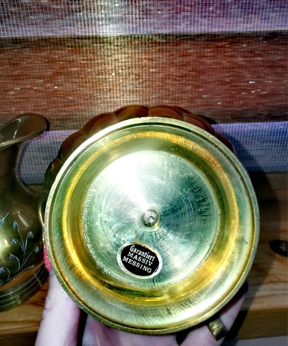 Антикварни месингови кани за вино вода дома 3 бр. общо 180 лв.