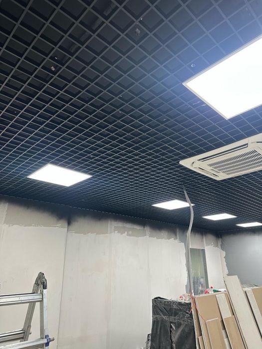 Продажа и монтаж грильято, реечный, армстронг - подвесные потолки