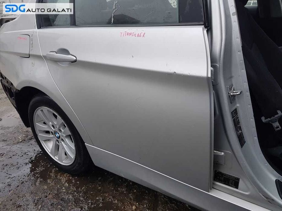 Usa Usi Portiera Portiere Dezechipata Spate Dreapta BMW Seria 3 E90 2004 - 2011 Culoare 354 Titansilber Metallic