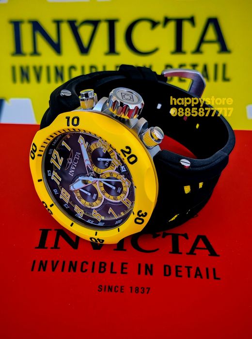 INVICTA Hydra Yellow 52 mm, Инвикта нов ръчен часовник