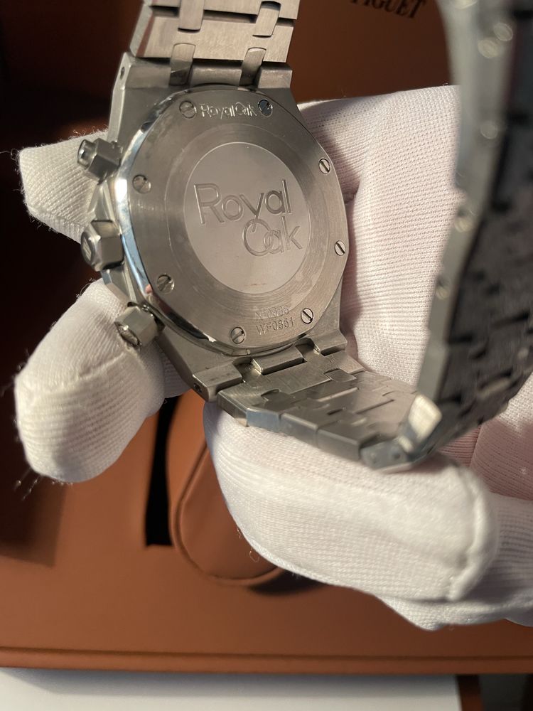 Часовник Audemars Piguet Royal Oak Chronograph Frosted White purple di
