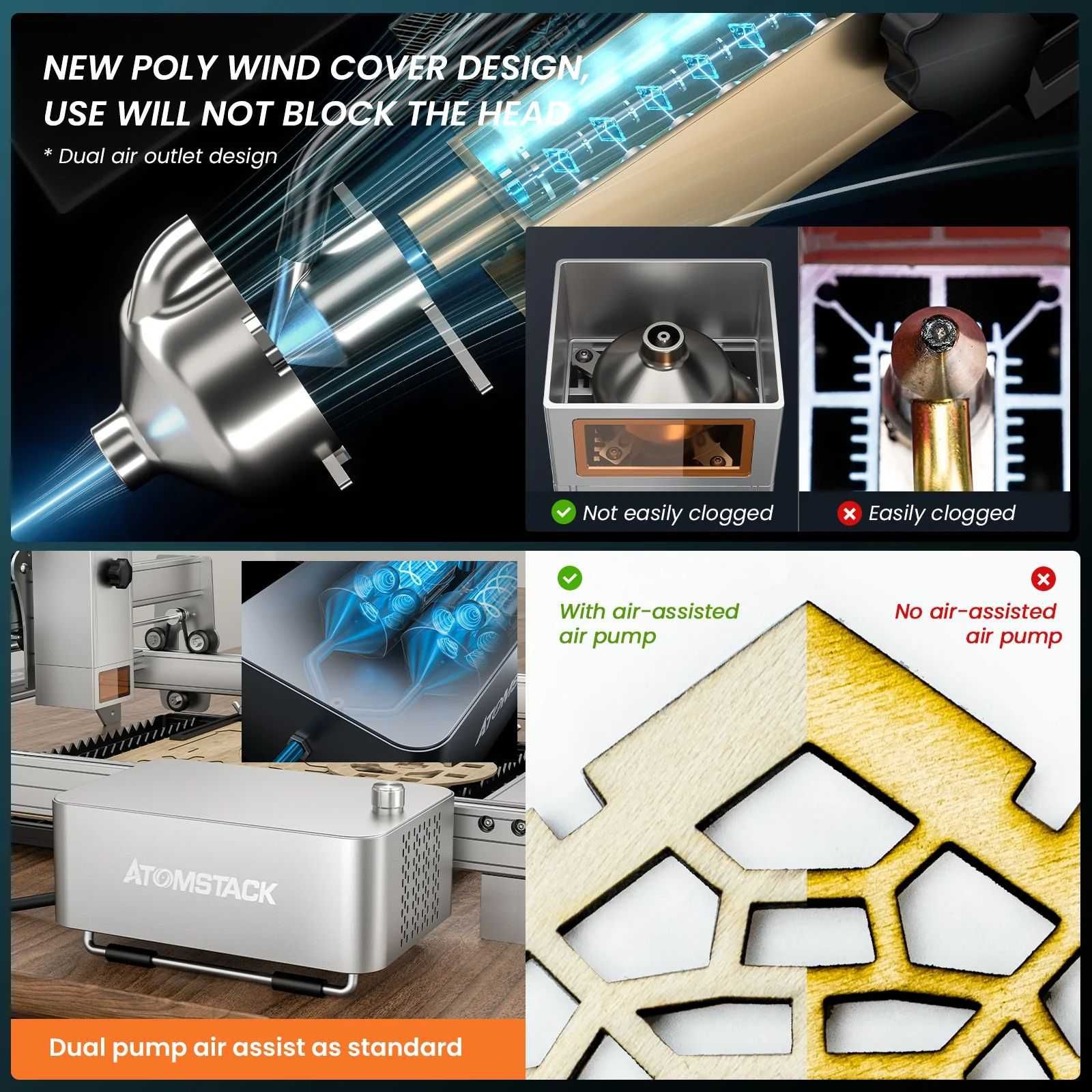 ATOMSTACK S30 33W CNC лазер лазерно гравиране рязане метал