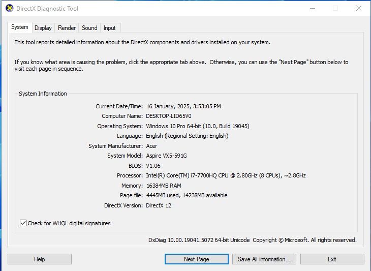 Laptop gaming, i7, 16 gb ram