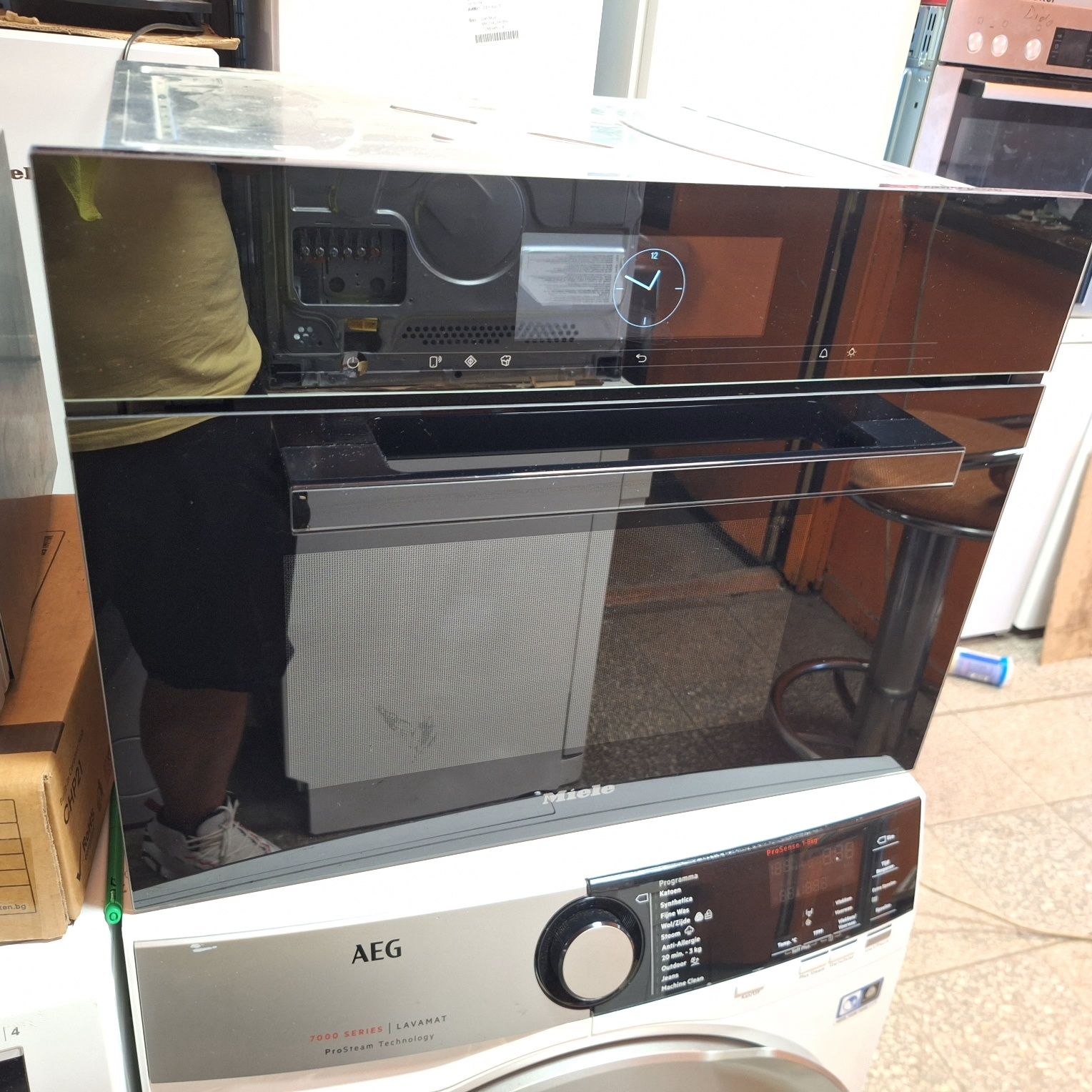 Микровълнова Миеле за вграждане с функци пара Miele DGM7840 Wi Fi